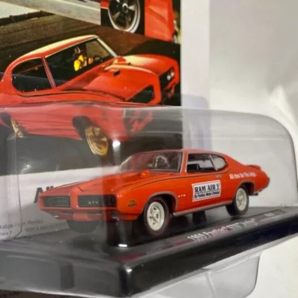 M2 Machines 1969 Pontiac GTO Judge R80 Orange Auto-Drivers 1:64 The Judge Car - Picture 3 of 15
